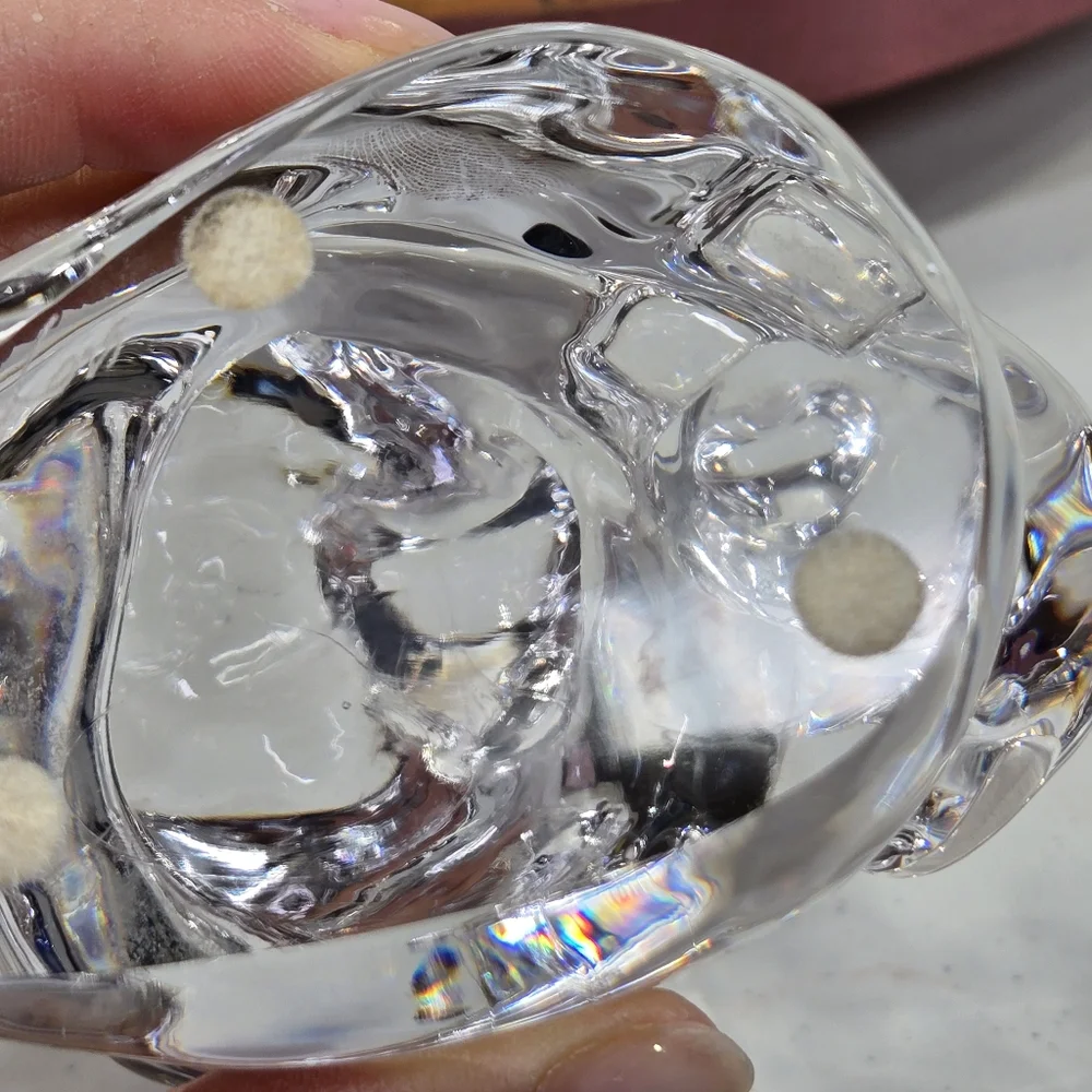 Vintage Orrefors Koala Panda‎ Bear Crystal Glass Figure Sweden Paperweight